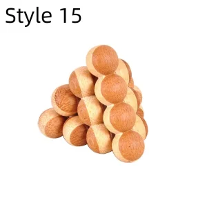 Casse tête - Pyramide en boule Bambou